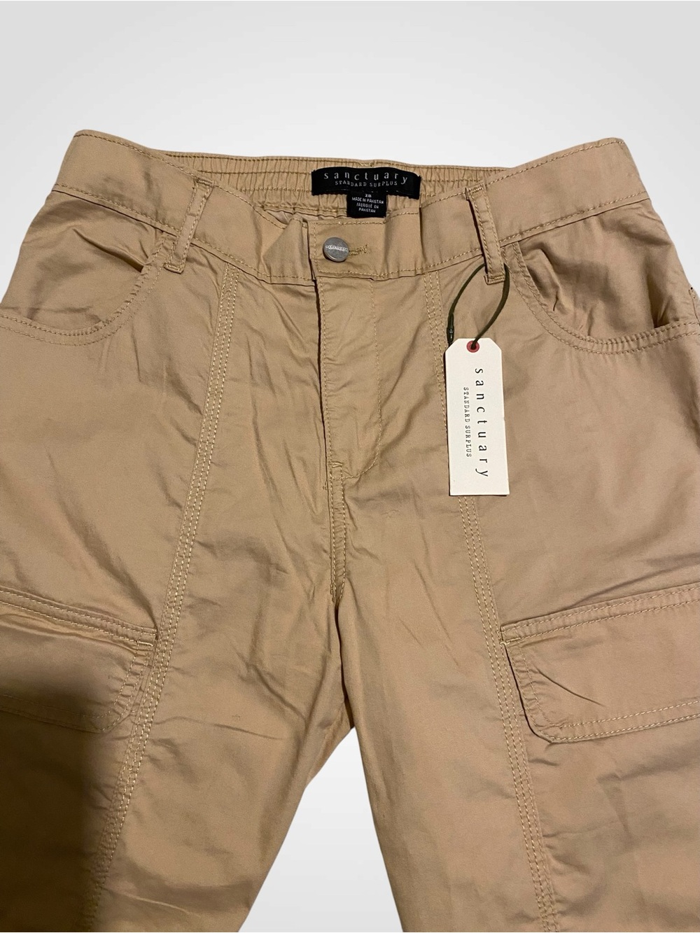 Anthropologie Sanctuary Cali Cargo Pants khaki Utility Pants NWT Size 2 - Picture 6 of 13